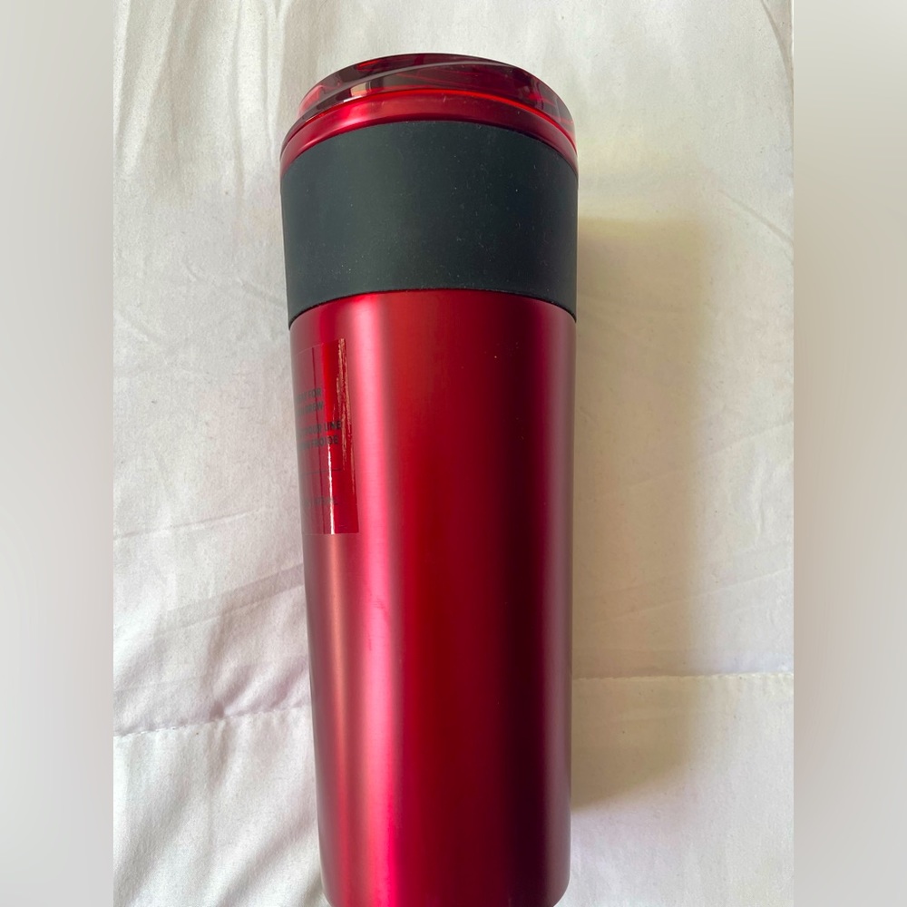 Starbucks Candy Apple Red Stainless Steel Cold Brew Cup Tumbler Limited New